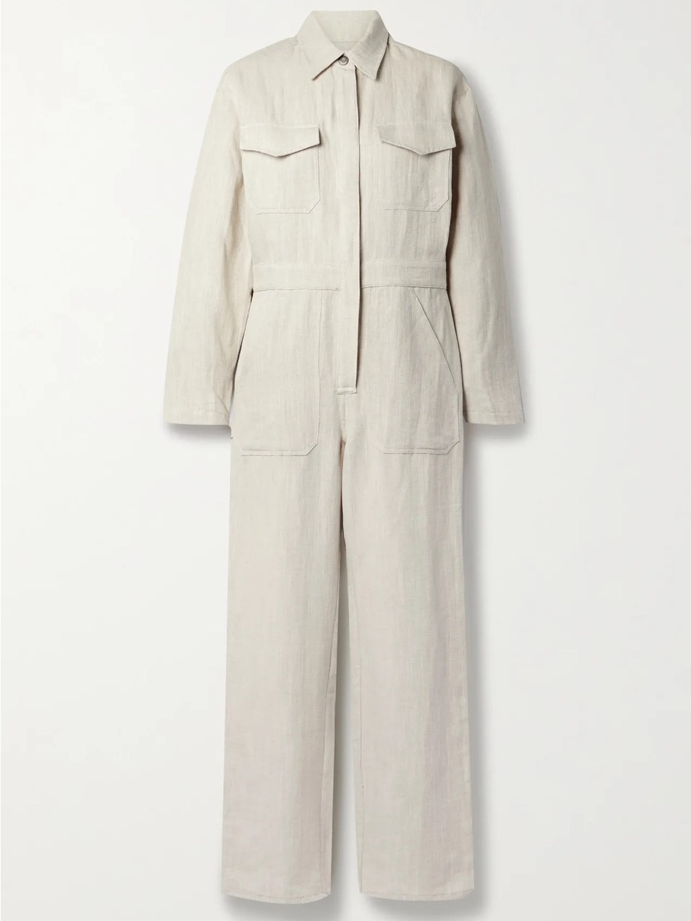 Rivet Utility - Linen Jumpsuit
